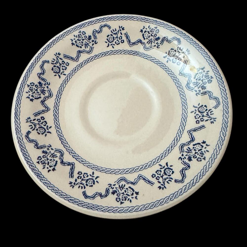 Johnson Brothers Ironstone Designed By Laura Ashley Petite Fleur Blue Saucer